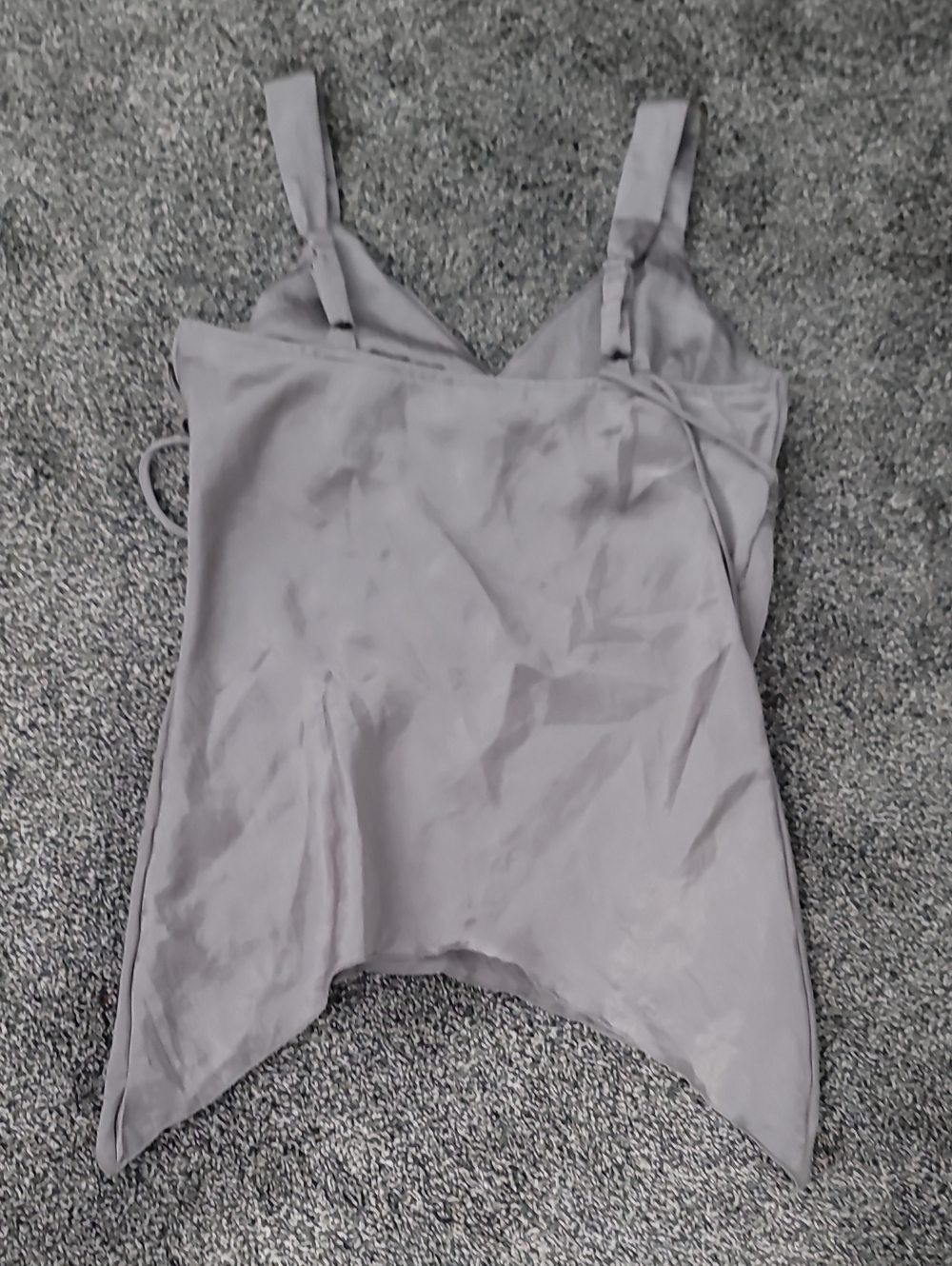 Satin V-Neck Blouse